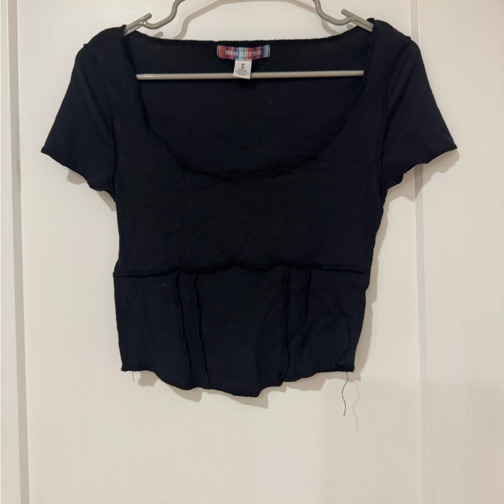 Urban Outfitters Black Short Sleeve Blouse